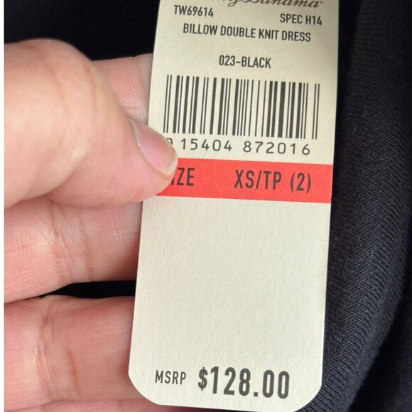 Tommy Bahama Womens Reversible Billow Double Knit Dress Black Size XS - Picture 11 of 14